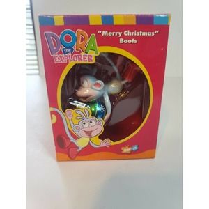 Dora The Explorer Ornament Merry Christmas Boots Nick Jr Ornament 2003 New xmas
